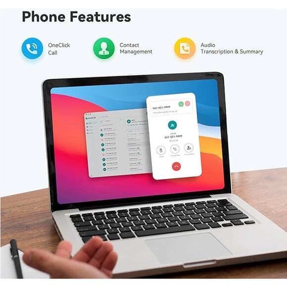 AI Voice Recorder, USB Audio Recording Device with Bluetooth for Phone Call - Picture 4 of 9